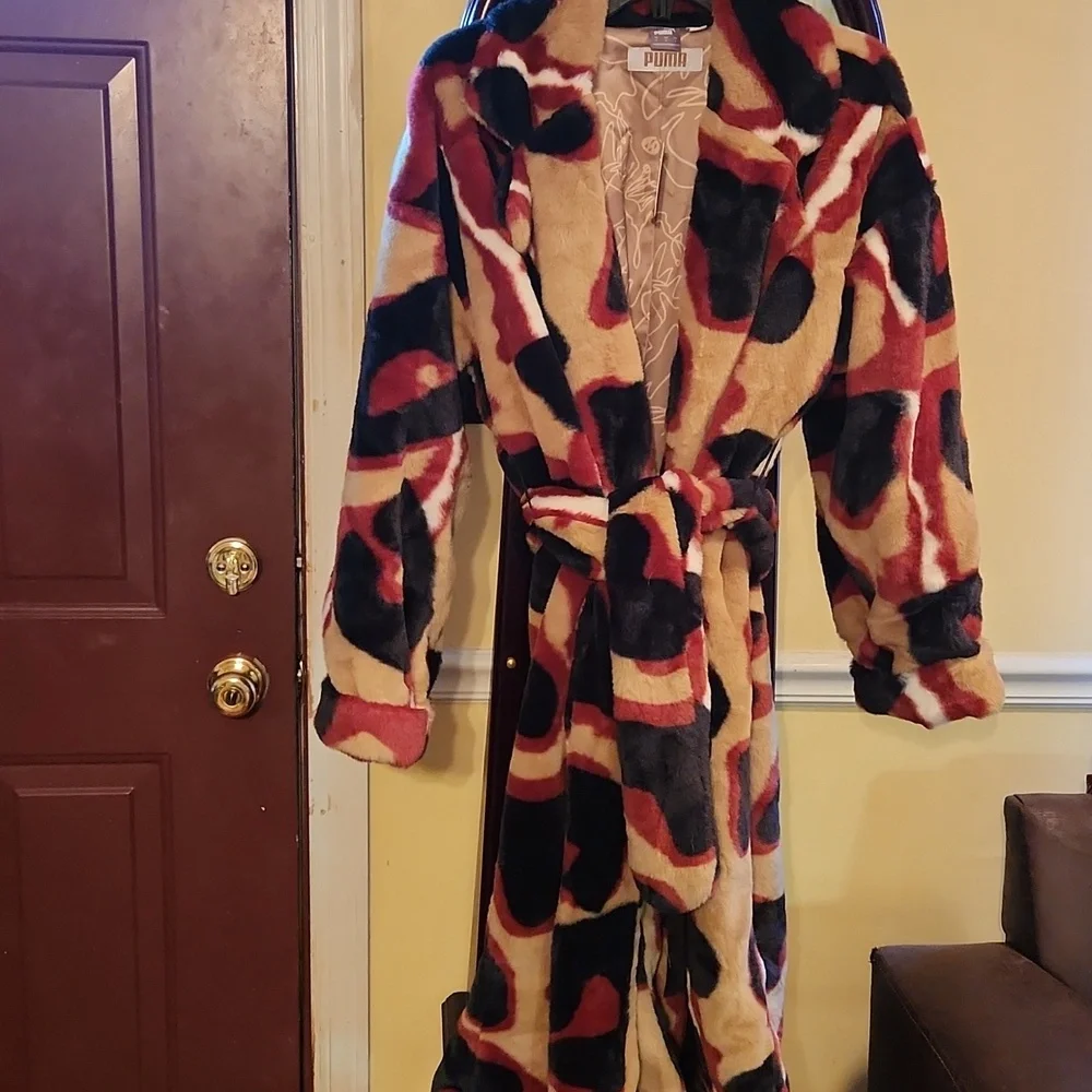 Puma Multicolor Faux Fur Coat - Picture 4 of 4